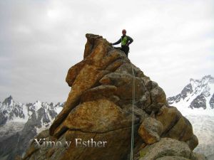 Ximo en el Mandala Peak finalizando la cresta